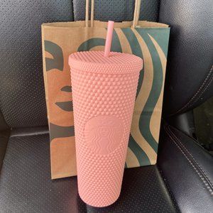 Matte Pink Studded Starbucks 2020 Tumbler